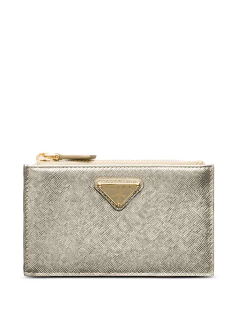 Prada logo zip wallet Silver 1MC086QHH