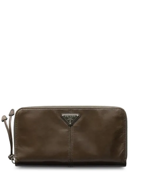 Prada leather wallet Green 2ML0592CX7
