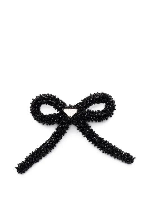 Prada crystal-embellished hair clip Black 1IF2702HBS