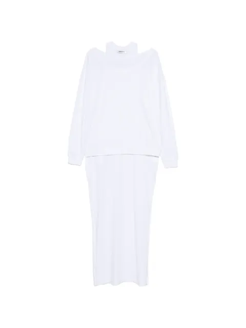 DARKPARK Milla layered sweater and dress set White WJE31EJER04