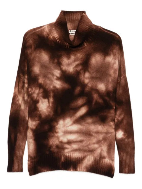 A.N.G.E.L.O. Vintage Upcycling tie-dye high-neck sweater Brown AU250VX