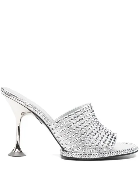 Sergio Rossi embellished heeled sandals Silver B13590MFL38081048104SILVER