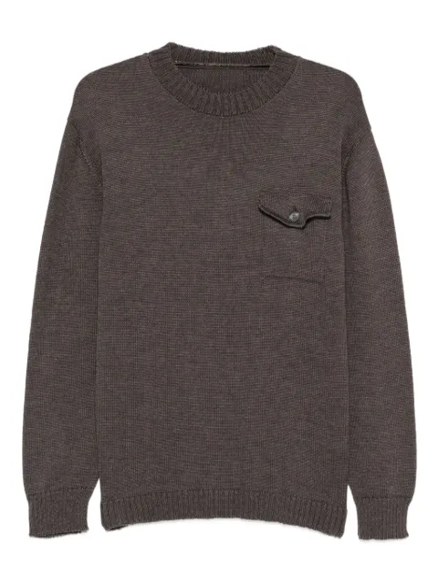 Gianfranco Ferré Pre-Owned 1990s patch-pocket sweater Brown GF250VY