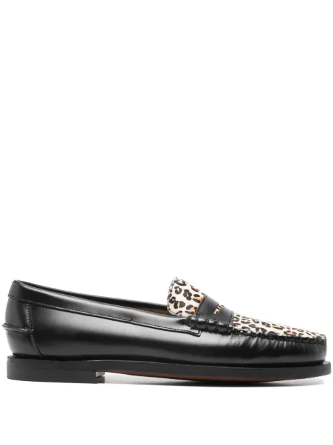 Sebago leopard-pattern loafers Black 7111FNWA2YCHEETAH