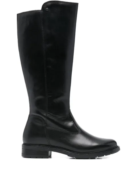 KEYS zip calf leather boots Black K11363