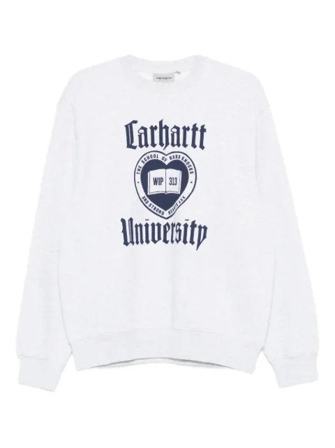 Carhartt WIP Schooling graphic-print sweatshirt Grey I035642