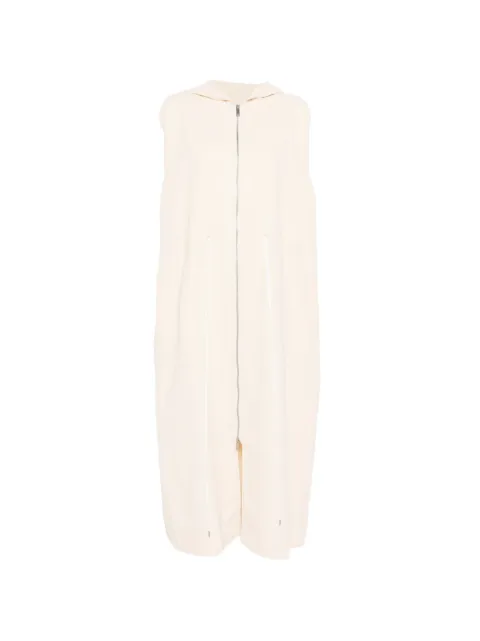 Studio Nicholson hooded zip-up maxi dress Neutrals MATURINSNW1195