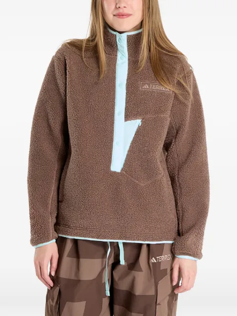 adidas logo-patch sweatshirt Brown JN0931