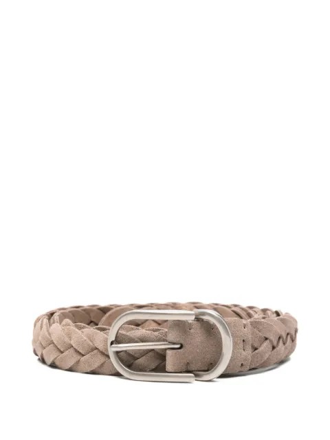 Brunello Cucinelli braided buckle belt Brown MAURP333C4298
