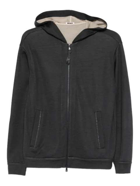 Brunello Cucinelli hooded zip sweater Grey MD828SB806C9142