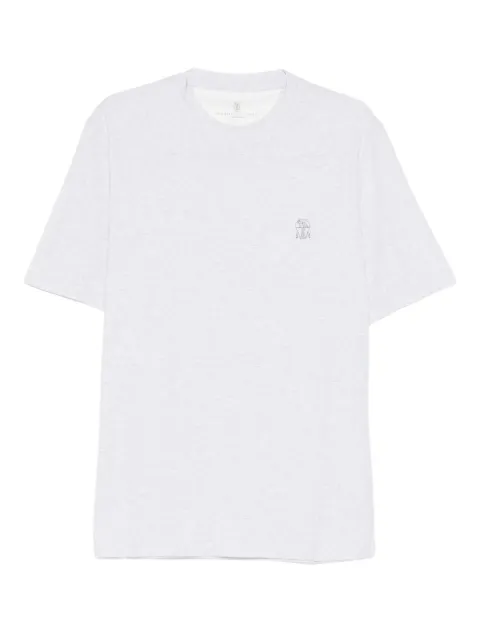 Brunello Cucinelli logo polo T-shirt Grey M0B138440CA417