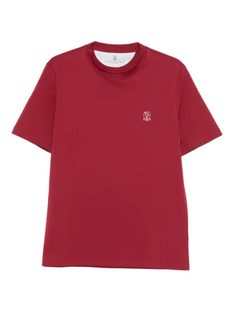 Brunello Cucinelli logo T-shirt Red M0B138440CHX09