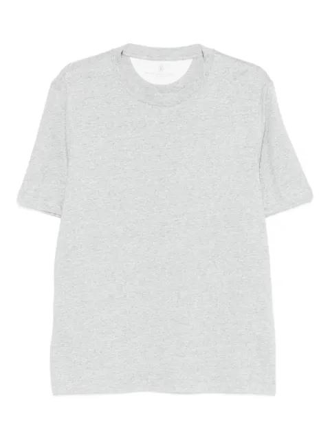 Brunello Cucinelli crewneck short-sleeve polo shirt Grey MW8351308C843