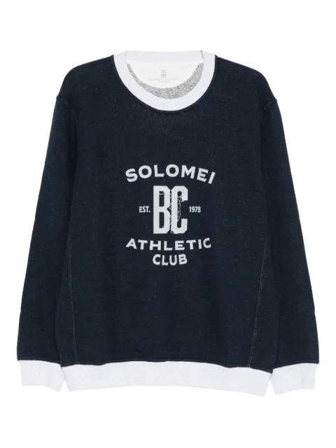 Brunello Cucinelli graphic print sweatshirt Blue MR8313380GCD649