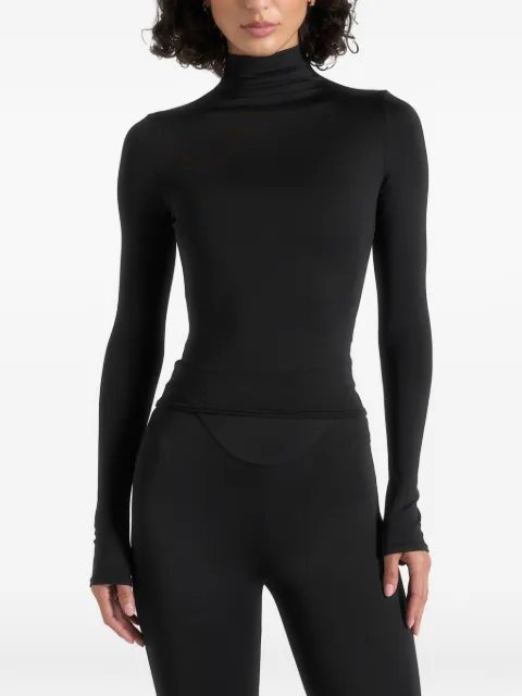 Manière De Voir Alea mock neck long sleeve top Black WMN4000