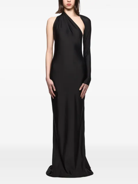 Atu Body Couture one-shoulder cut-out maxi dress Black AT26119