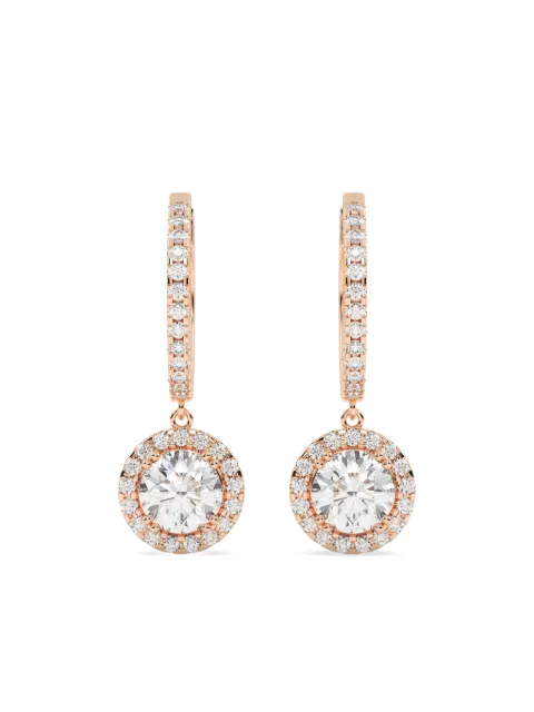 Tilla 14kt dangling earrings Pink DRER09RG