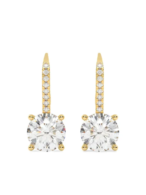 Tilla 14K yellow gold diamond dangling earrings Gold DRER02YG