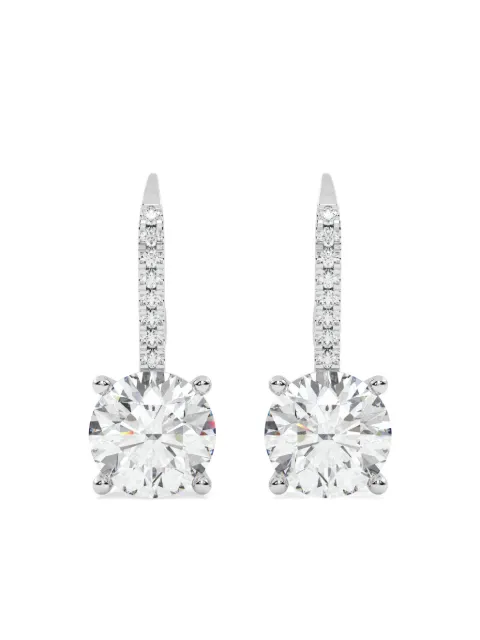 Tilla 14K white gold dangling earrings Silver DRER02WG