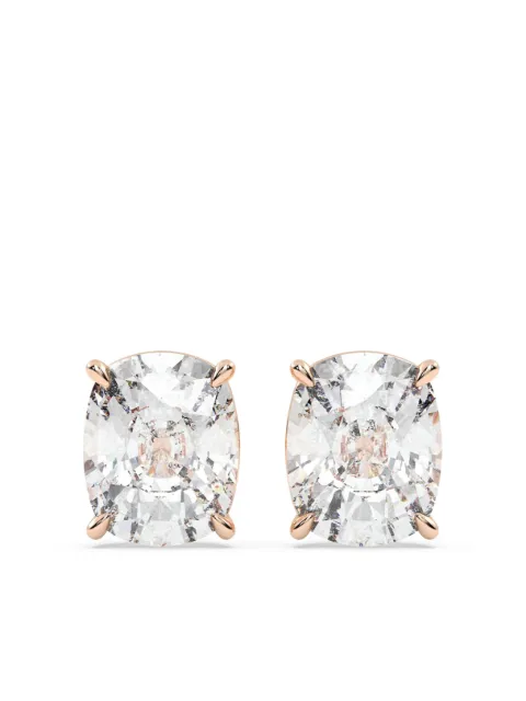 Tilla 14kt rose gold diamond cushion earrings White CLER03RG