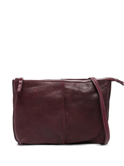 SOMMET tone hardware satchel Red CLARKWAXED