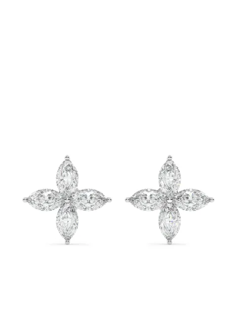 Tilla 14kt marquise-cut earrings Silver CLER01WG