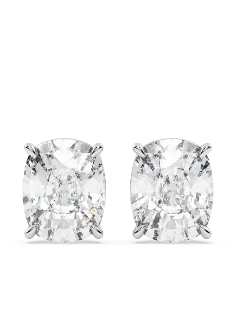 Tilla 14K white gold lab grown diamond cluster earrings White CLER03WG