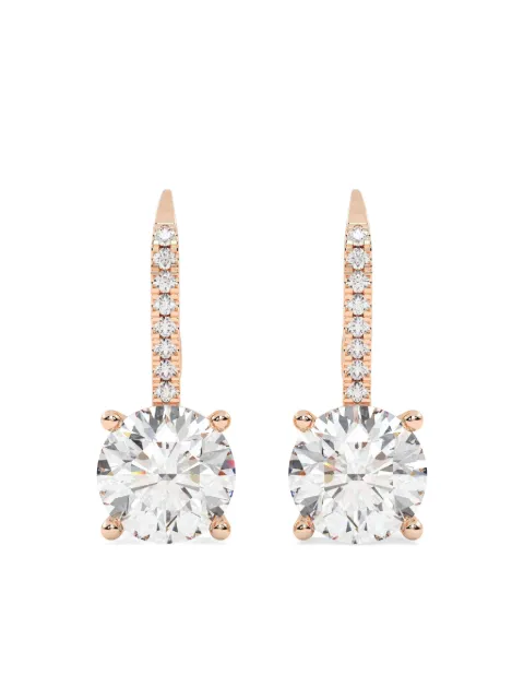 Tilla 14kt rose gold dangling earrings Pink DRER02RG