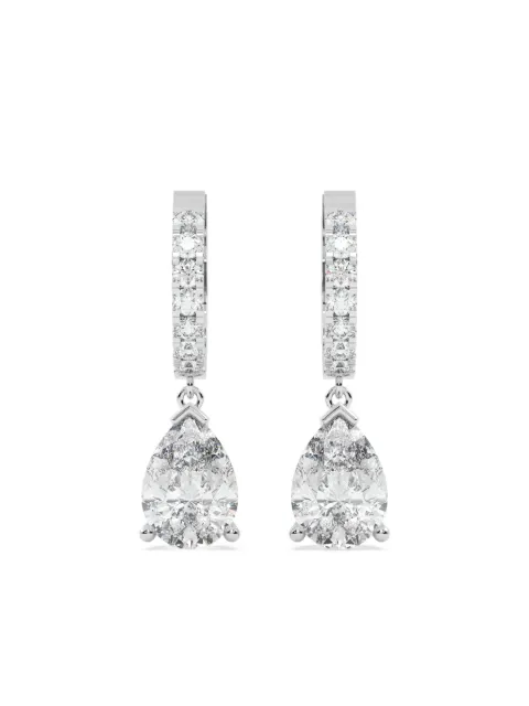 Tilla 14kt white gold pear-cut earrings Silver DRER03WG