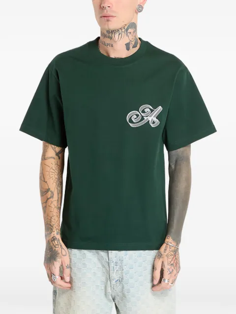 Awake NY cotton T-shirt Green AWKFW25TS002GRE