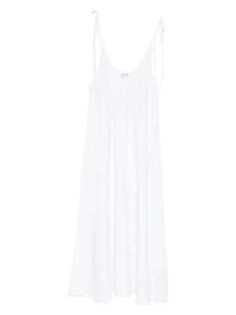 ANINE BING tie-strap midi dress White A0212165