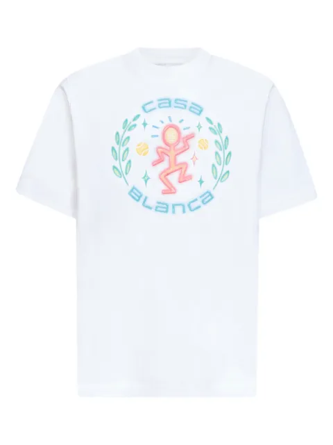 Casablanca Dance Joy T-shirt White MSP26JTS001