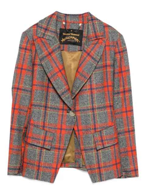 Vivienne Westwood Pre-Owned 2016-2017 checked jacket Grey VW600VJ