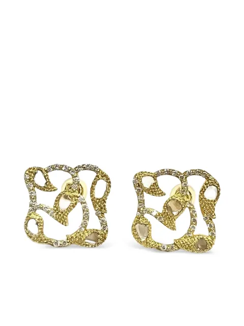 COOMI 20K yellow gold diamond Vitality Stud earrings Gold 00209