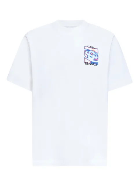 Casablanca Heat Map graphic-print T-shirt White MSP26JTS00107