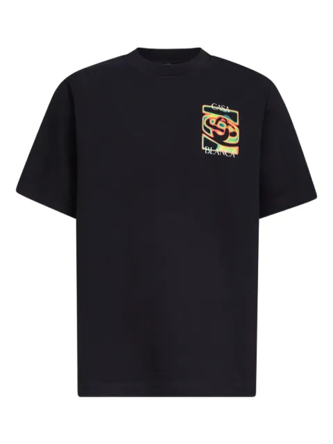 Casablanca Heat Map logo T-shirt Black MSP26JTS00106