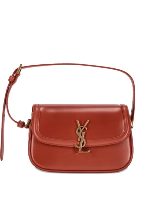 Saint Laurent mini Solferino leather shoulder bag Brown 8435240SX0W