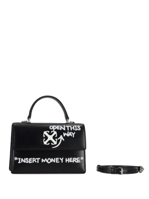 Off-White Jitney 1.4 top handle tote bag Black OWNP062C99LEA0041001