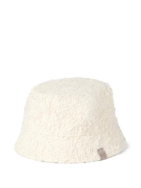 Brunello Cucinelli logo-patch bucket hat Neutrals MCAP90039C001