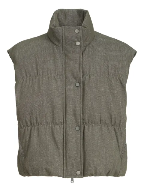 Brunello Cucinelli down vest Green MB1257605C004