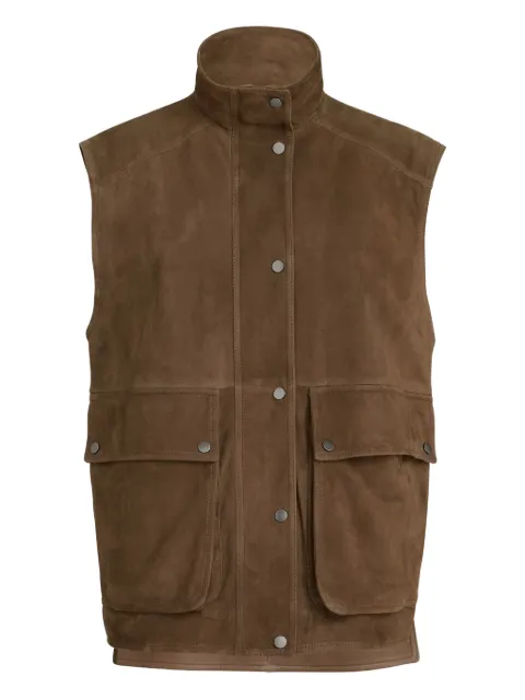 Brunello Cucinelli monili-detail front-pocket vest Brown MPCAI7972C8921
