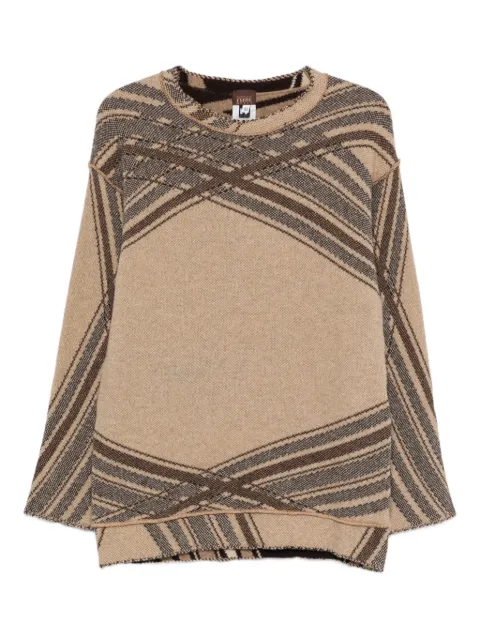 Gianfranco Ferré Pre-Owned 1990s striped sweater Brown GF350VF