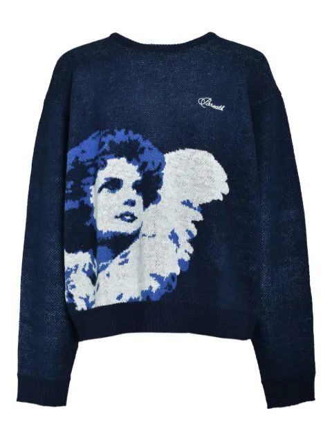 BREATH logo-embroidered sweater Blue BR25AWN3006NAV