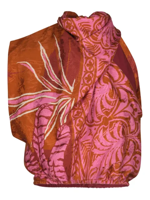 Johanna Ortiz foral-print top Orange PT03649RUSTDARK