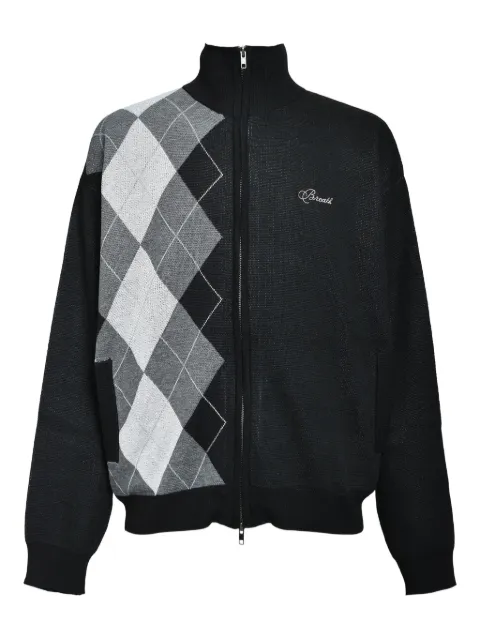 BREATH logo-embroidered cardigan Black BR25AWN3008BLK