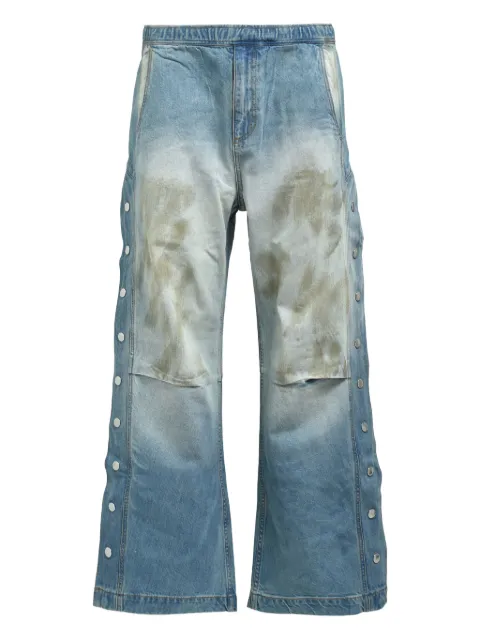 BREATH button-embellishment jeans Blue BR25AWP1016IND
