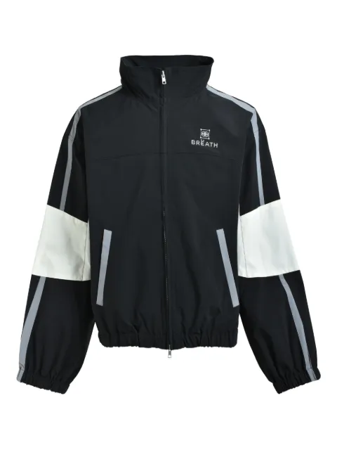 BREATH logo-embroidered bomber jacket Black BR25AWO0011BLK