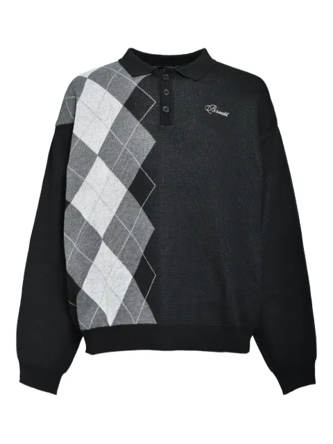 BREATH logo-embroidered polo shirt Black BR25AWN3009BLK