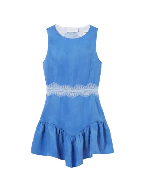 Claudie Pierlot lace ruffle mini dress Blue CFPRO02944