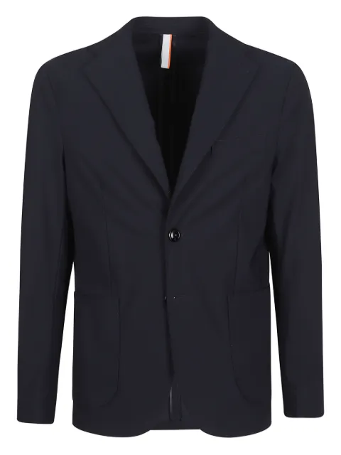 PMDS notched-lapel single-breasted blazer Blue LOUIS7350060